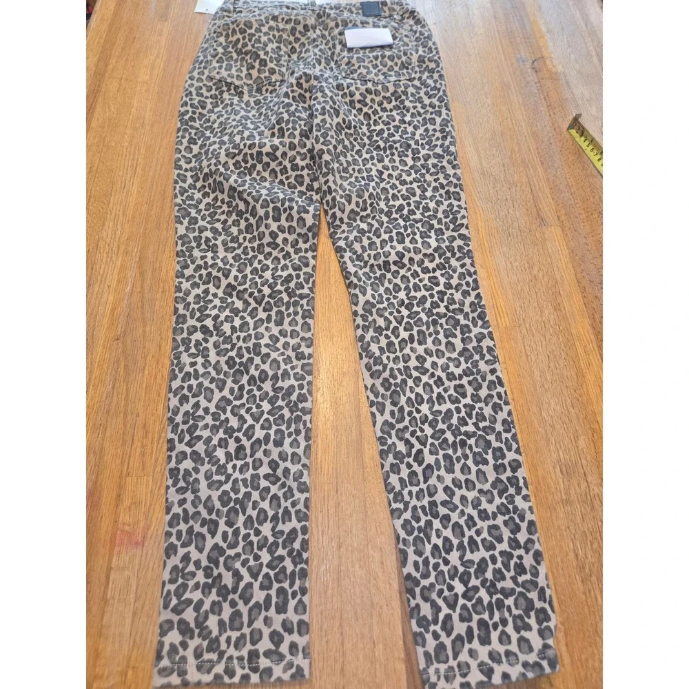 YMI Women 7/28 Brown Tan Bold‎ Cheetah Animal Print High Rise Skinny Ankle Jeans